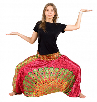 картинка Штаны Цветочная Поляна магазин Одежда+ являющийся официальным дистрибьютором в России 